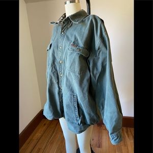 Carhartt weathered canvas shirt jacket 2XL moss